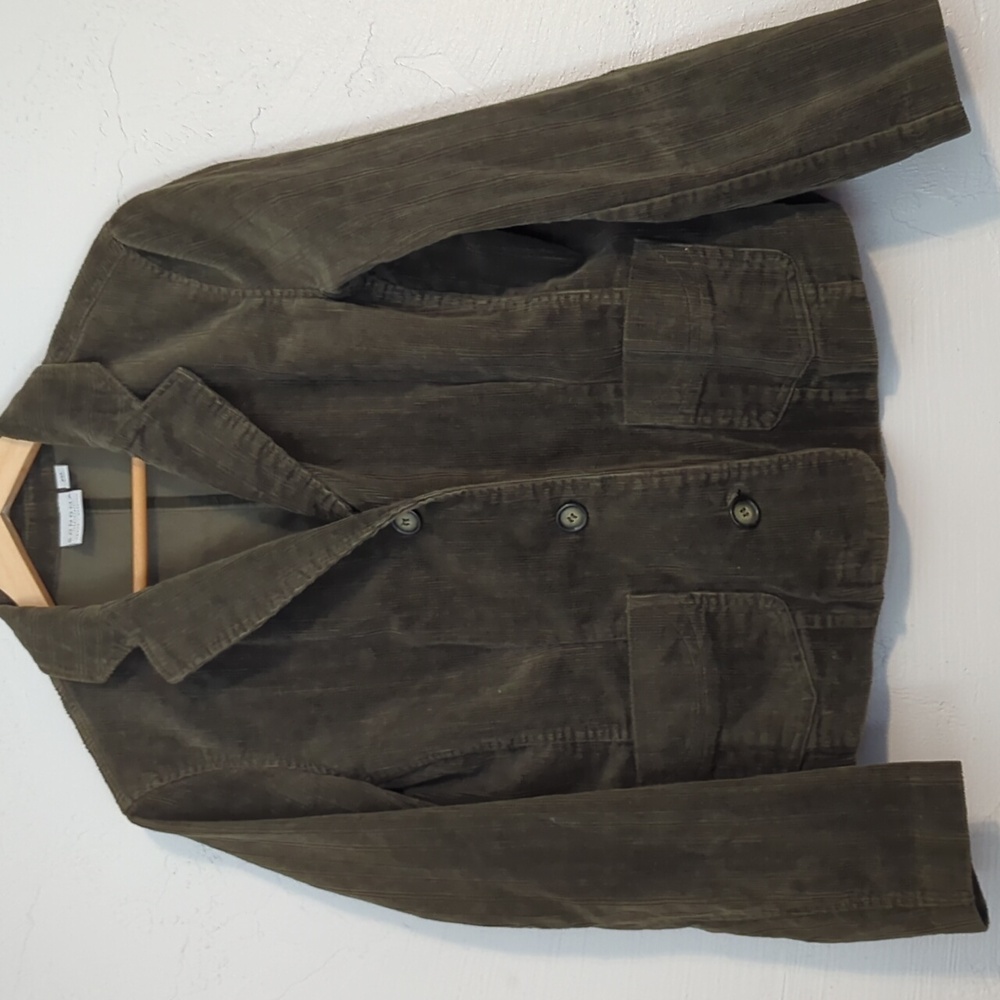 Dark Green Corduroy Jacket Grunge Forest Fairy Whimsigoth 90s Goblin Edgy Alt